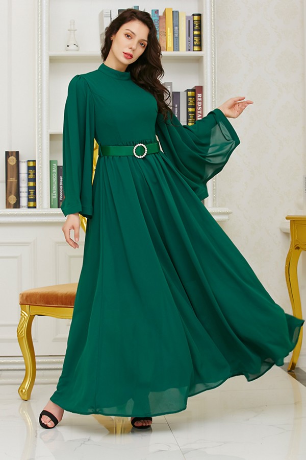 فستان شيفون بتصميم فضفاض ومريح 