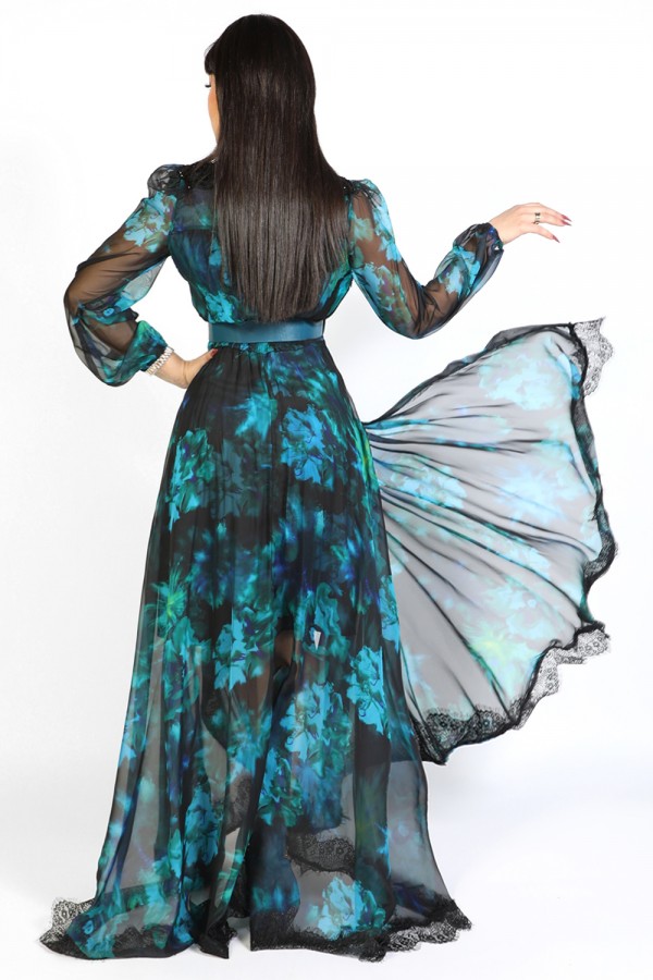 Luxurious chiffon dress with a modern and attractive design