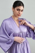 فستان ستان حرير زم موف